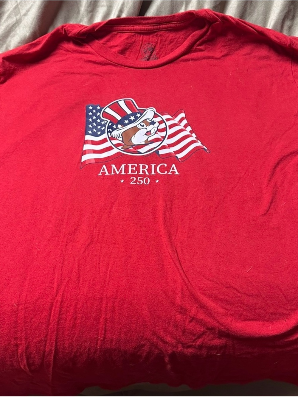 Buc-ee’s America 250th Anniversary Patriotic T-Shirt Red
